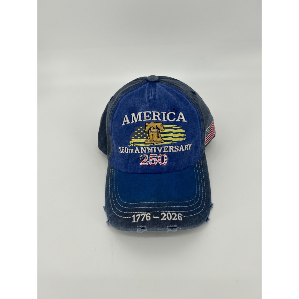 Unbranded Baseball Cap Adult OSFM Blue Excellent America 250th Anniversary
